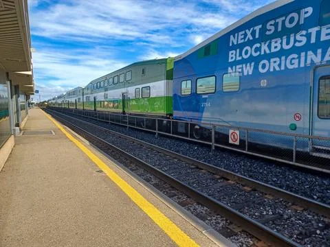 Bronte GO train station Stock Photos