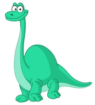 Brontosaurus dinosaur Stock Illustration