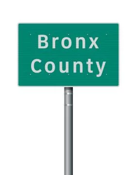Bronx County road sign Stock Illustration