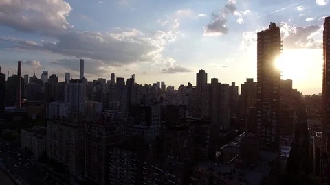 Bronx River - NYC Sunset 2 Stock Footage 77492154