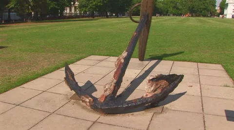 Bronze Admiralty pattern anchor Stock Footage 63150040