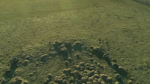 Bronze Age Stone Circle 2 - Glen Lonan- Argyll Stock Footage 170500320