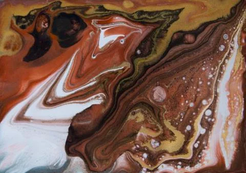 Bronze and gold marbling pattern. Golden marble liquid texture. Stock Illustration