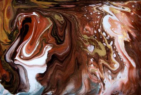 Bronze and gold marbling pattern. Golden marble liquid texture. Stock Illustration