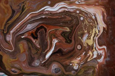 Bronze and gold marbling pattern. Golden marble liquid texture. Stock Illustration