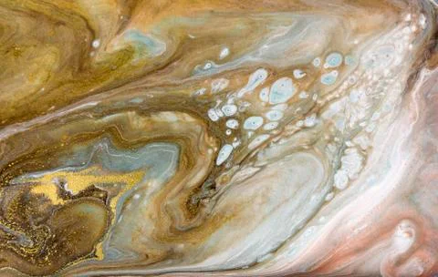 Bronze and gold marbling pattern. Golden marble liquid texture. Illustrazione stock