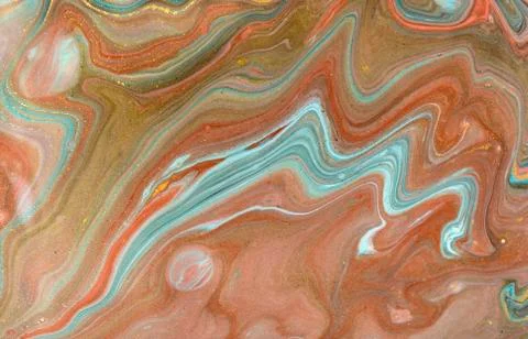 Bronze and gold marbling pattern. Golden marble liquid texture. Stock Illustration