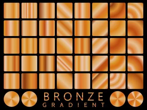 Bronze background texture vector icon seamless pattern. Light, realistic, ele Stockillustratie