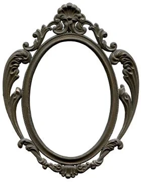 Bronze baroque frame Stock Photos