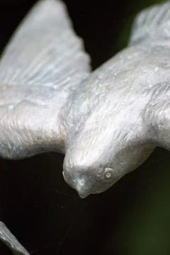 Bronze bird statue Stock Photos