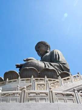 Bronze buddha statue Stock Photos