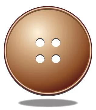 Bronze Button Stock Illustration