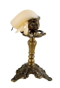 Bronze candlestick Stock Photos
