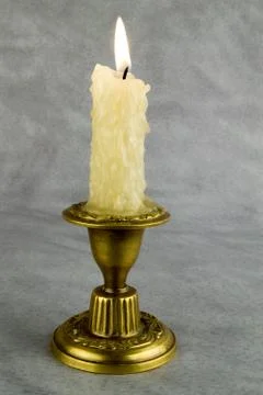Bronze candlestick Stock Photos