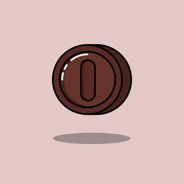 Bronze Coin Game Stock Illustration