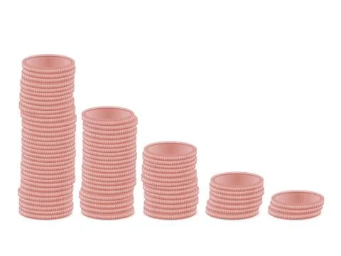 Bronze coins Stock Illustration