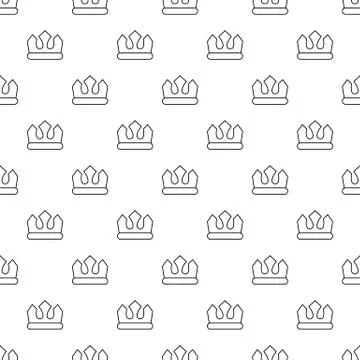 Bronze crown pattern seamless Stock Illustration
