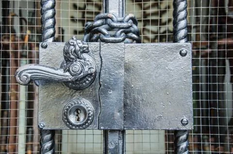 Bronze doorknob Stock Photos