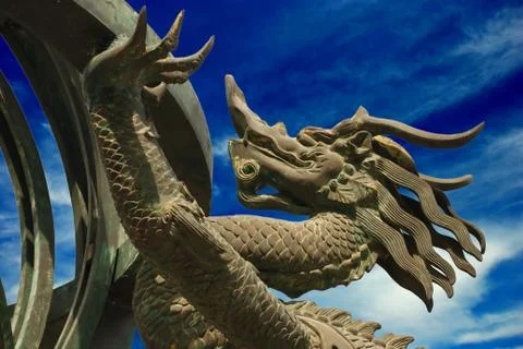 Bronze dragon Stock Photos