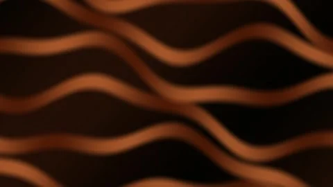 Bronze Fluid Reflection Background with Flowing Waves Stock Footage 341746415