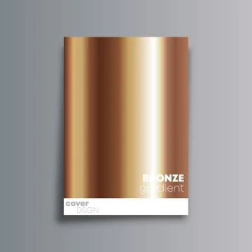 Bronze gradient cover background for the banner, flyer, poster, brochure or o Stock Illustration