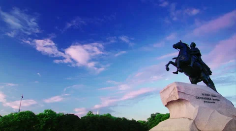 Bronze Horseman Stock Footage 30190739