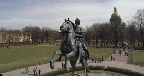 The Bronze Horseman Stock Footage 81405762