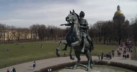 The Bronze Horseman Stock Footage 81405984