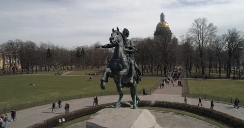 The Bronze Horseman Video stock 81406119