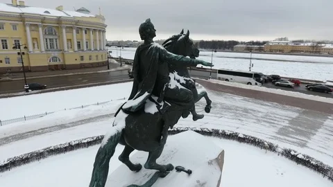 Bronze Horseman Video stock 111256637