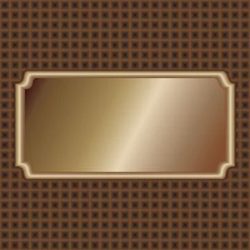 Bronze-label Stock Illustration