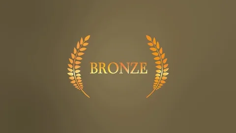 Bronze Laurel Light Reveal Stock Footage 101979224