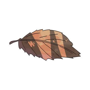 Bronze leaf illustration Stock Illustration