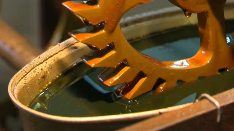 Bronze mechanism of an old tower clock. Stock Footage 102169640