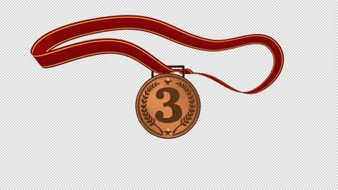 Bronze Medal animation 库存影片 264116158