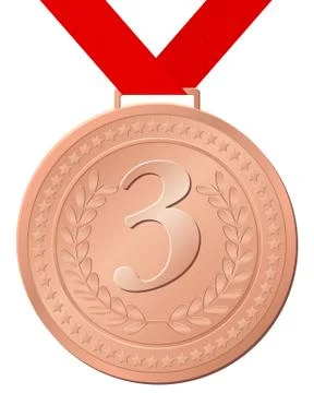 Bronze medal Stock Illustration