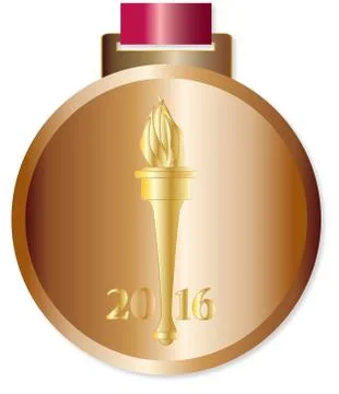 Bronze Medal Stock Illustration
