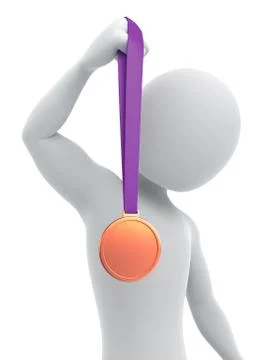 Bronze medalist Stock Illustration