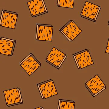 Bronze metal copper vector seamless pattern Illustrazione stock