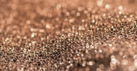 Bronze metallic background with partial blur. Fancy background. Foto stock