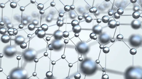 Bronze molecule or network background abstract animation. Stock Footage 95257034