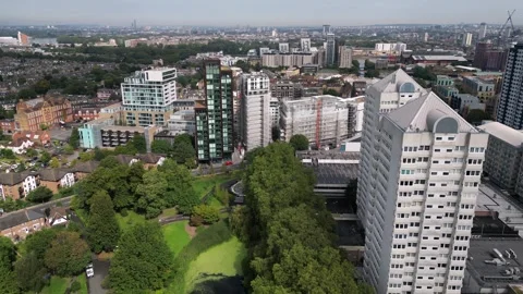 Bronze is a new housing development Stock Footage 261290647