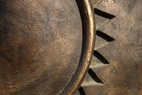 Bronze plate texture Foto stock