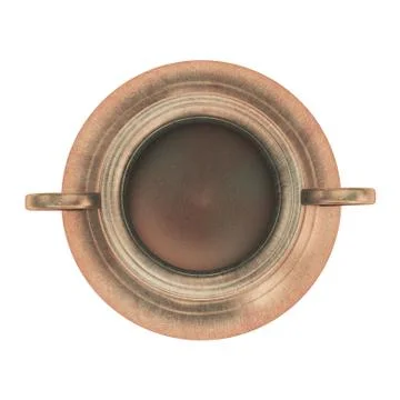 Bronze pot isolated on white Stock Illustration