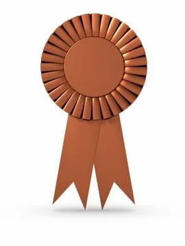 Bronze ribbon Illustrazione stock