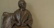 Bronze Rosa Parks Statue, Close Up, Civil Rights Icon Stock Footage