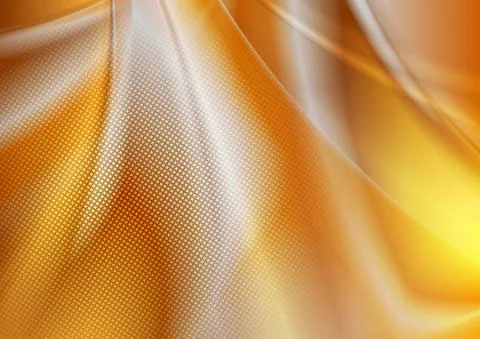 Bronze smooth glossy waves abstract elegant background Illustrazione stock
