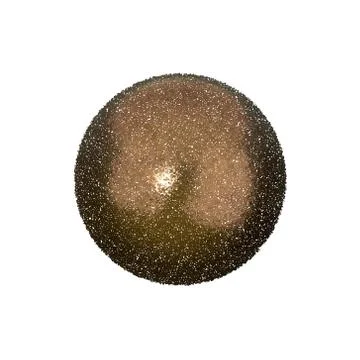 Bronze sphere. Isolated on white background. Vector illustration. イラスト素材