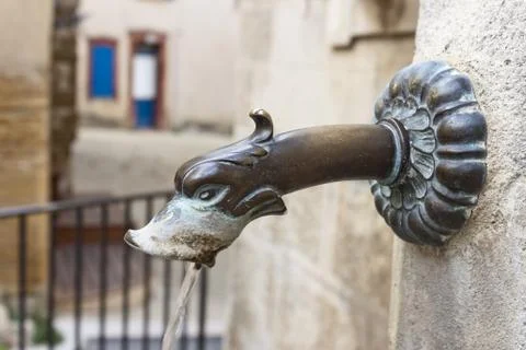 Bronze spout Stock Photos