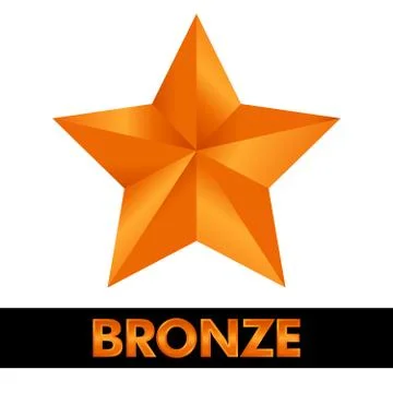 Bronze Star Icon 库存插图